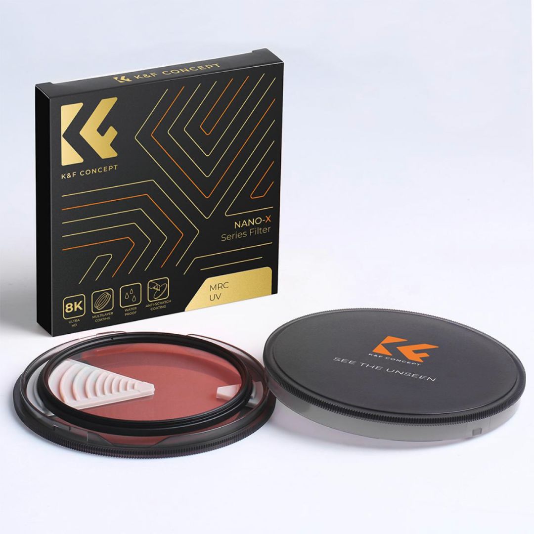 K&F Concept 58mm MCUV Filter Multi-Layer Coatings HD/Hydrophobic/Scratch Resistant/Ultra-Slim Nano-X Series KF01.967 - 5